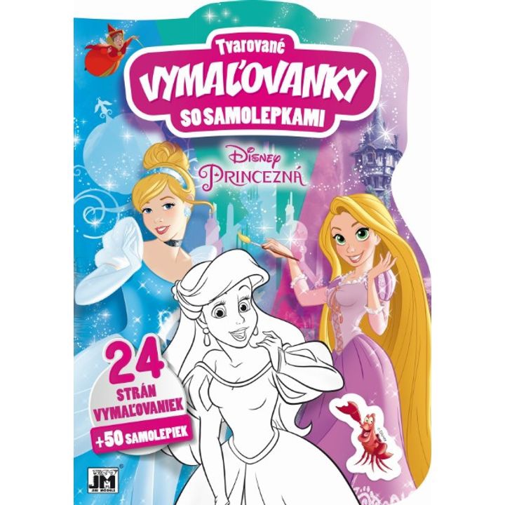 Obrázok Tvarované vymaľovanky/ Princezné (Walt Disney)