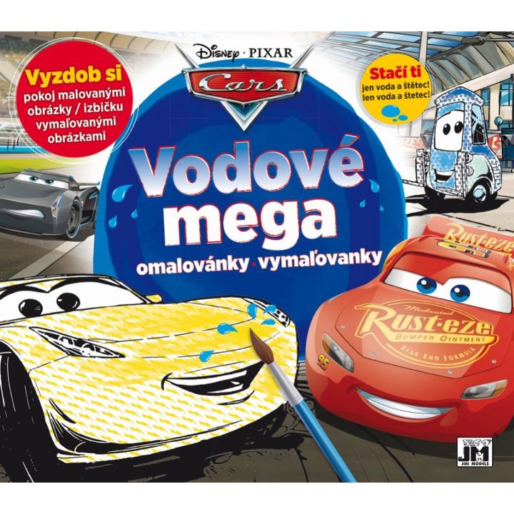 Obrázok Mega vodová A3 omaľovánka - Cars