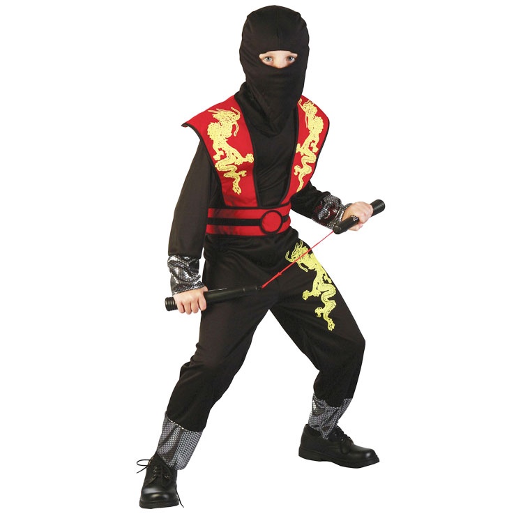 Obrázok 82459 - Kostým na karneval - Ninja, 120-130 cm