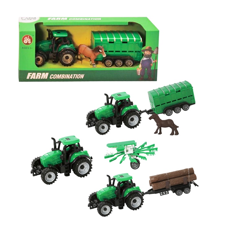 Obrázok CreativeToys FARMER Traktor s vlečkou - 3 druhy